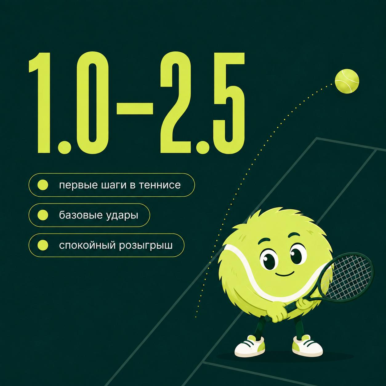 1.0–2.5 — первые шаги